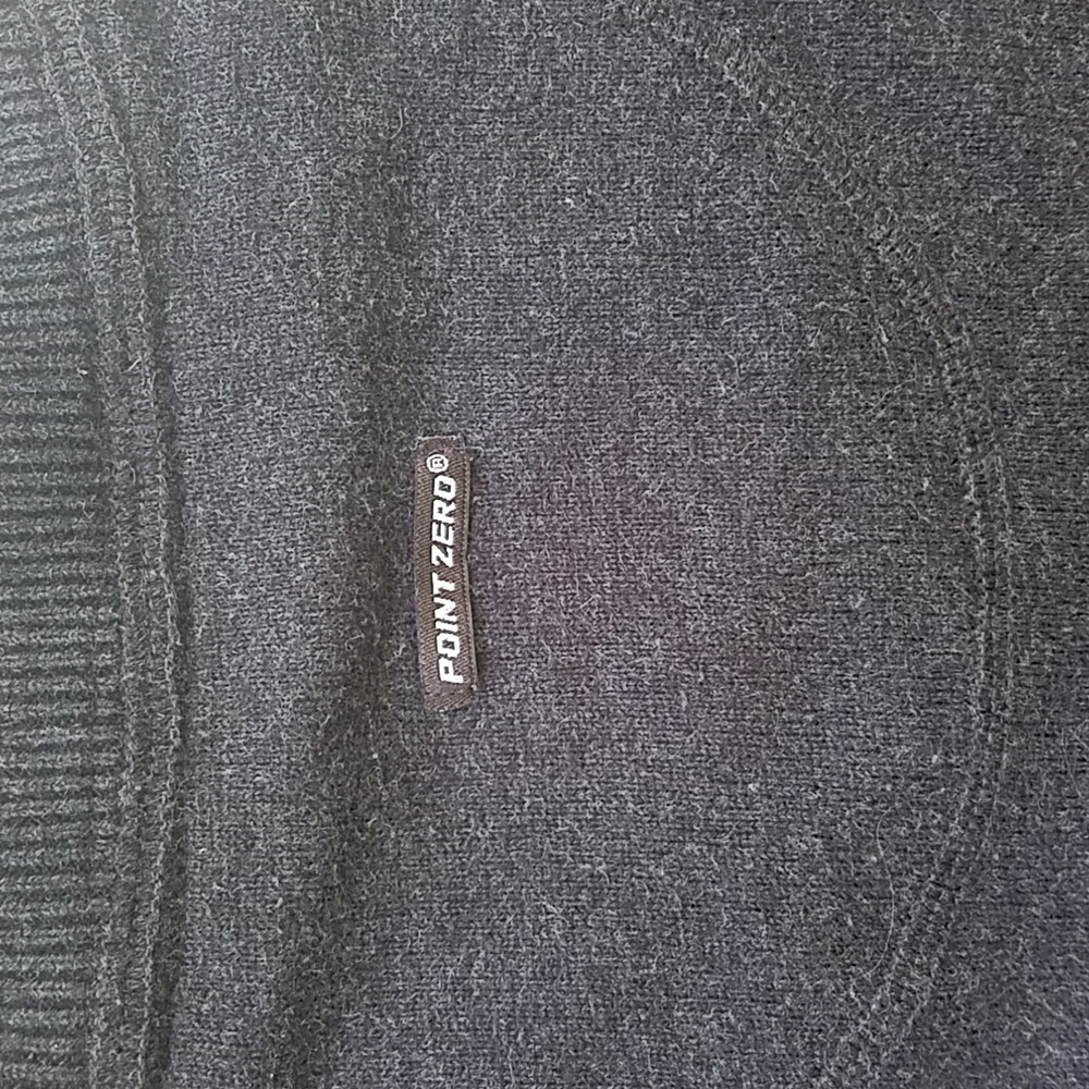 Point Zero Black Label Button Crew Neck Sweater - Picture 4 of 8